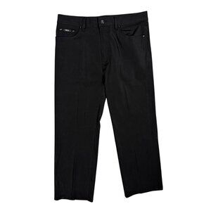 Hugo Boss Texas Stretch Mens Pants Black Chinos Cotton Blend 34x27